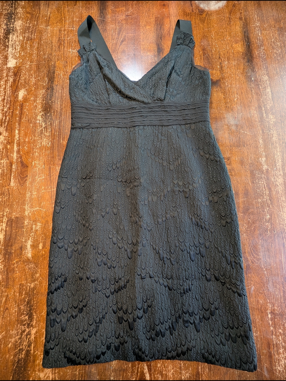 J.Crew Black Dress Silk Wool Textured Size 8 Summer Cocktail Wedding Evening